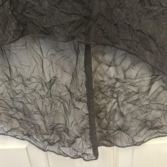 Black Sheer mesh- long sleeve-small - Picture 3 of 4